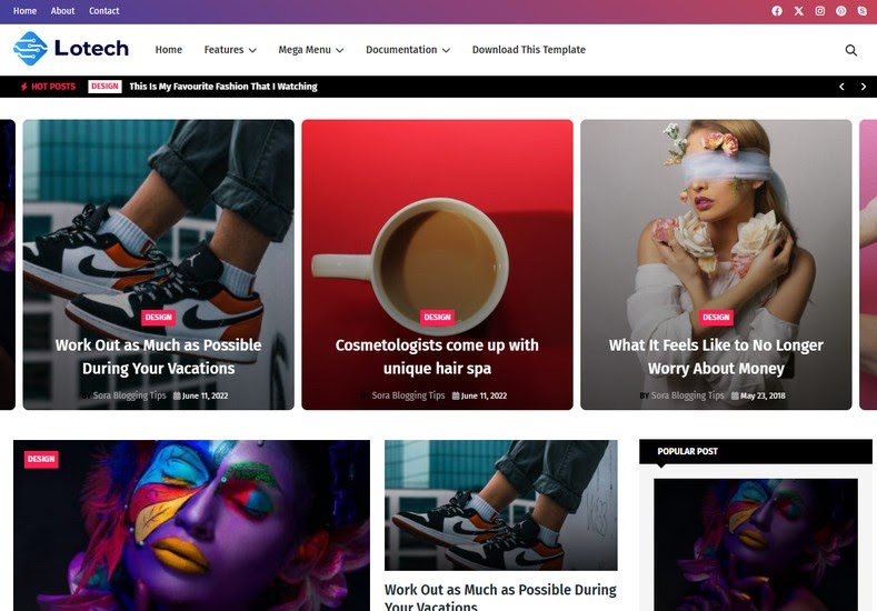 如何设置博客博客模板 [TemplatesYard]