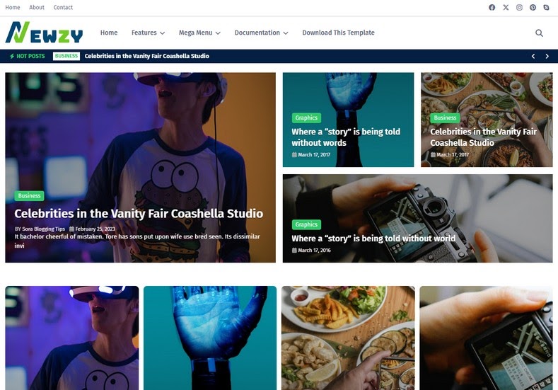 如何设置 Newzy Blogger 模板 [TemplatesYard]